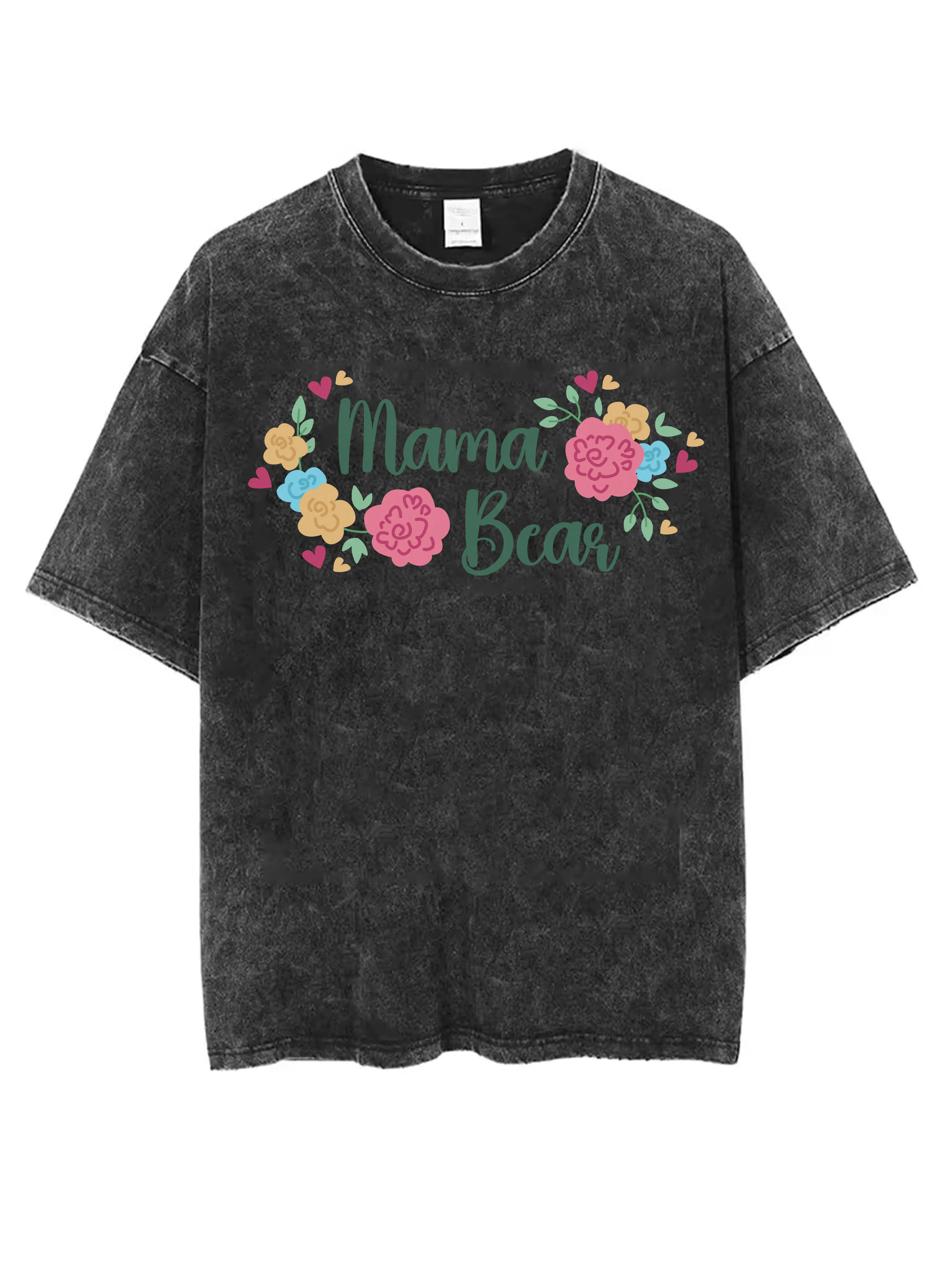 تي شيرت أسود مريح برقبة دائرية مغسول للنساء والرجال ملابس شتوية فضفاضة تناسب الهالوين بطباعة جرافيك الأكثر مبيعًا