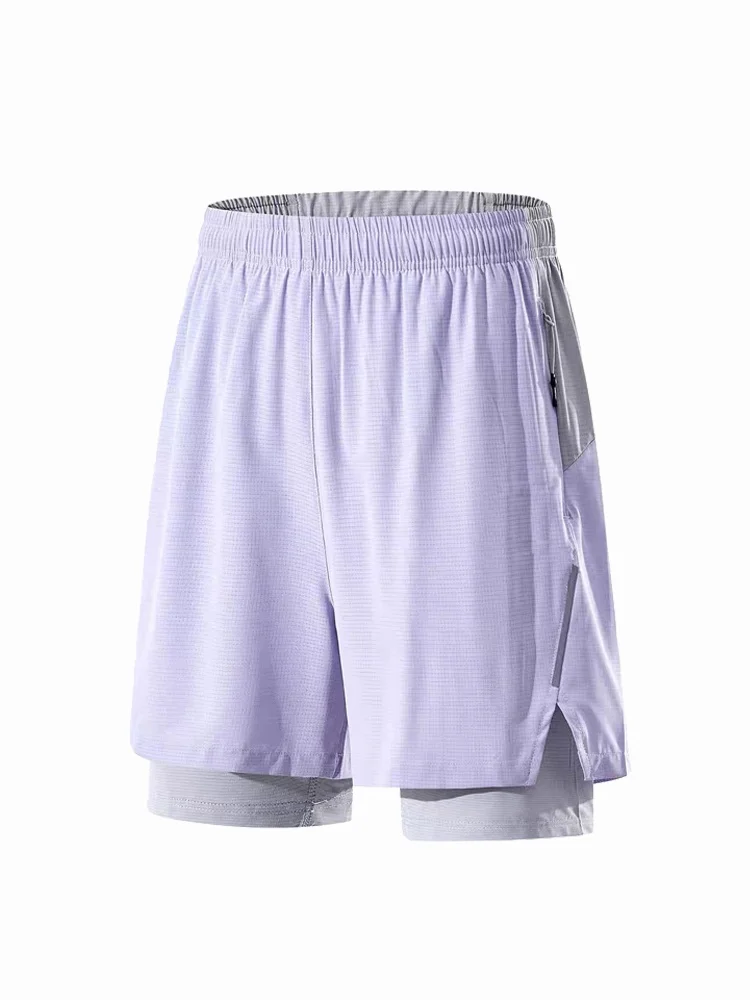 

Men's Spor Qui-Dry Tee-Inch Running orts with Athletic Underwear Inner Liner Anti-Light ow Summer Fitn Exam