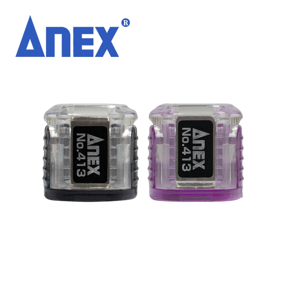 ANEX Mini Mug Catch Screwdriver Bit Magnetiser & Demagnetiser,6.35mm Bit Magnetiser Set of 2 Made in Japan