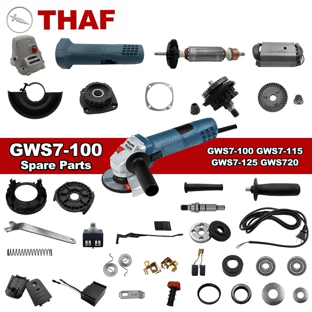 THAF Replacement Spare Parts Power Tools Parts Accessories For Bosch Angle Grinder GWS7-100 GWS7-115 GWS720