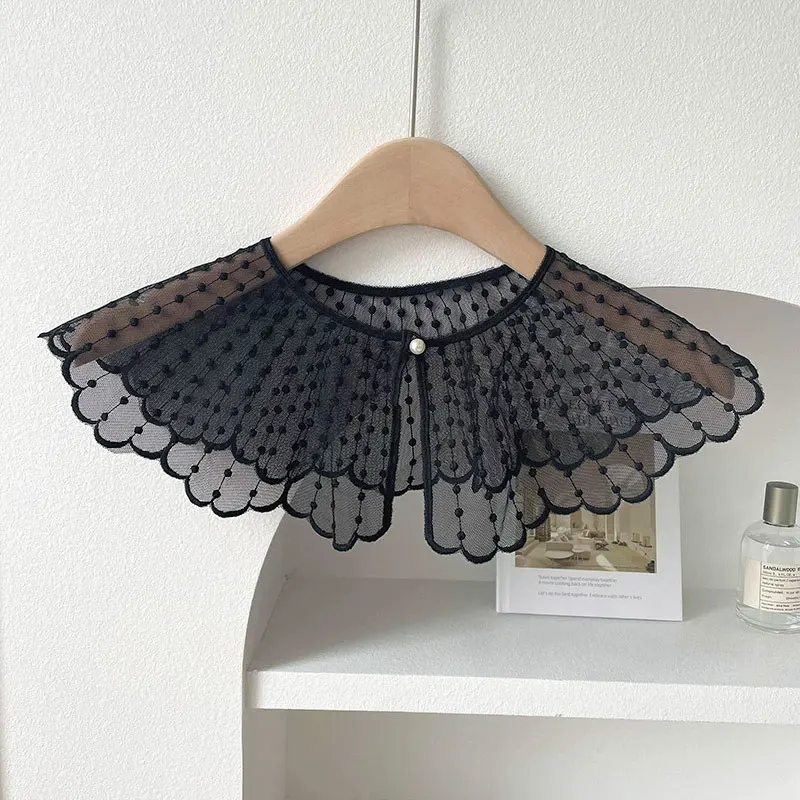 Detachable Fake Collar Fashion Lace Decorative Shirt Dress Fake Collar Dickey Collar for Women Blouse