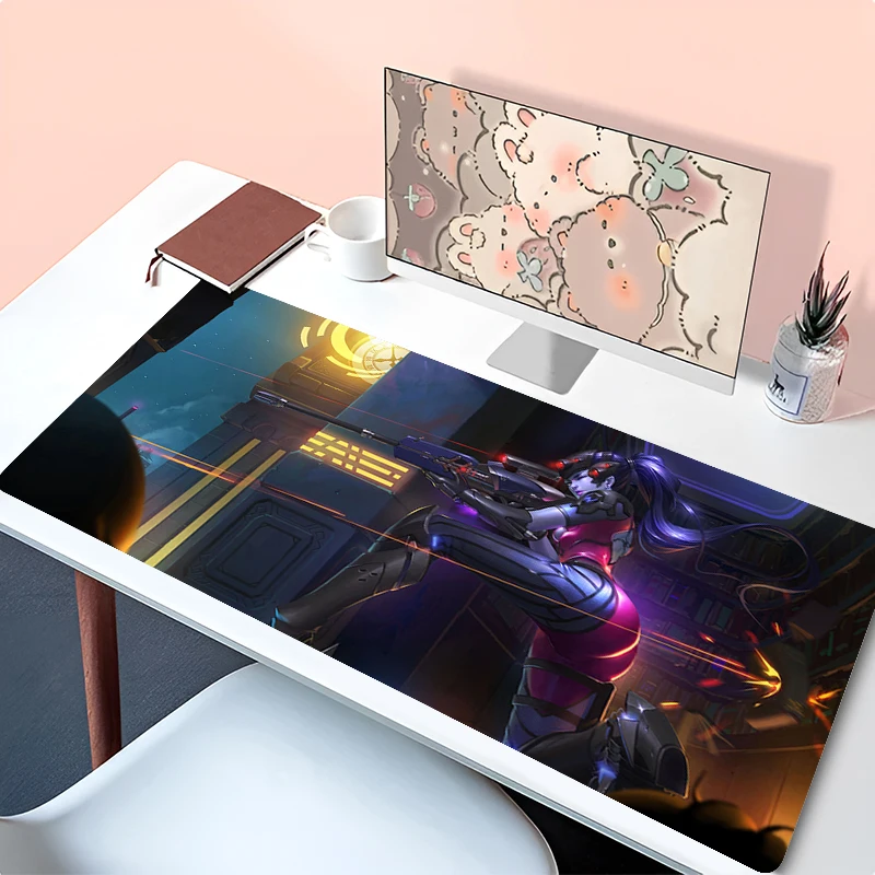 Overwatch Widowmaker Mouse Pad Non Slip Rubber Keyboard Rug Laptop Gaming Accessories Mousepad XXL Sexy Aime Black Girl Desk Mat