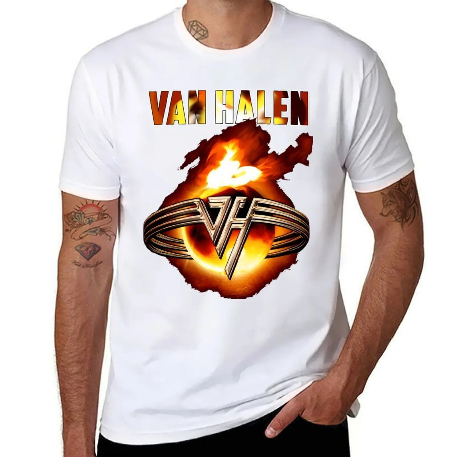 Van Halen 11 BK T-Shirt t shirt man casual t shirts for man slim fit T-Shirt