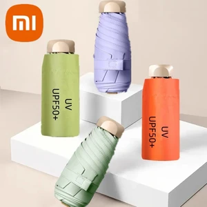 Xiaomi UPF50+ Umbrella mini bolsillo Sol Shade Umbrella Portable Vinilo plegable Viaje de lluvia UV Protección UV Cápsula de parasol 8 Mejor estilance de ventas - №3
