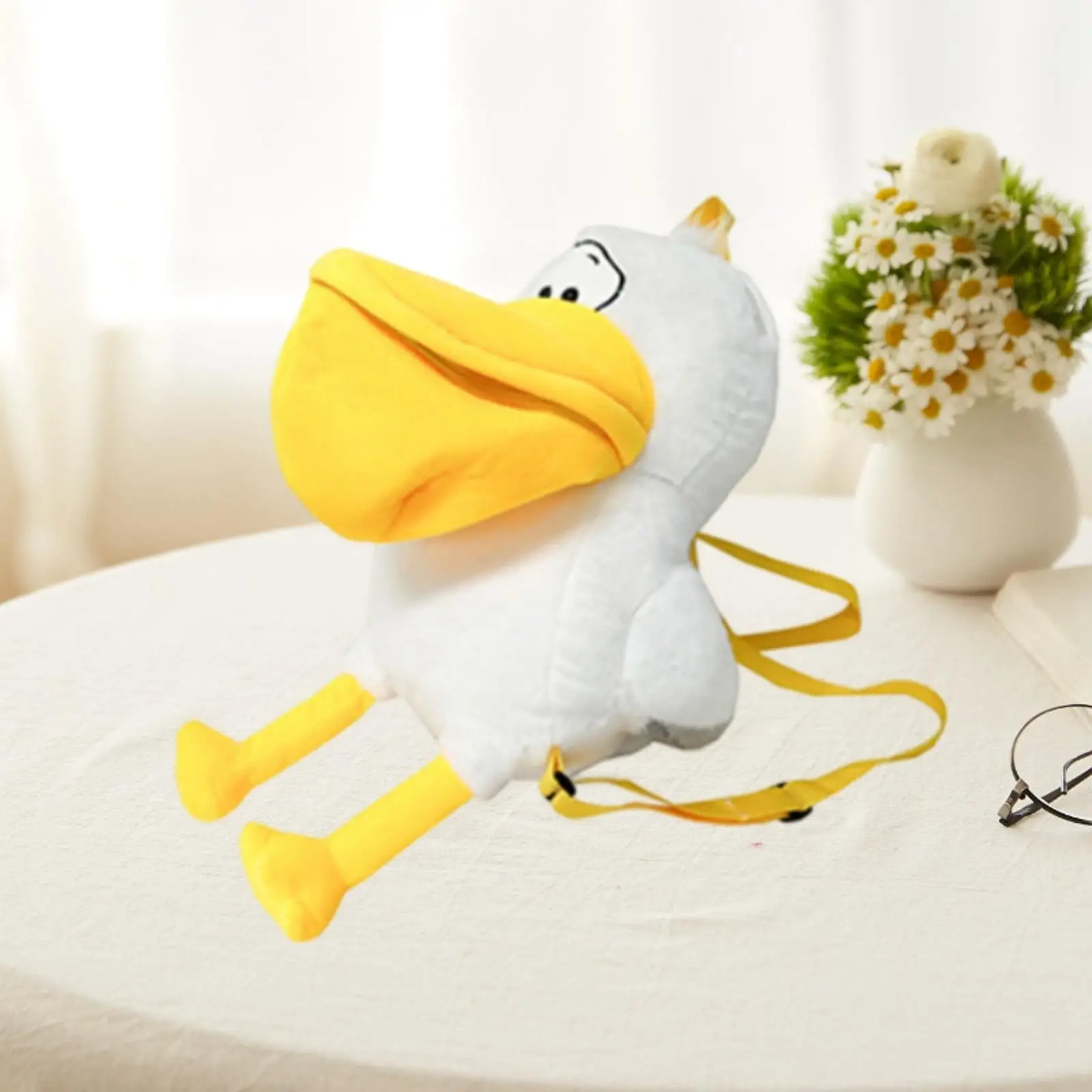 Plush Bird กระเป๋าเป้สะพายหลังน้ําหนักเบากระเป๋าลําลองสําหรับผู้ใหญ่ผู้หญิงวิทยาลัย