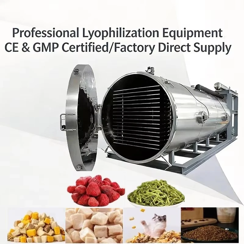 Industrial Food Freeze Dryer Commercial Dryer Machine Tray Style Dryer Stainless Steel Large Scale Food Processing Plant Custom