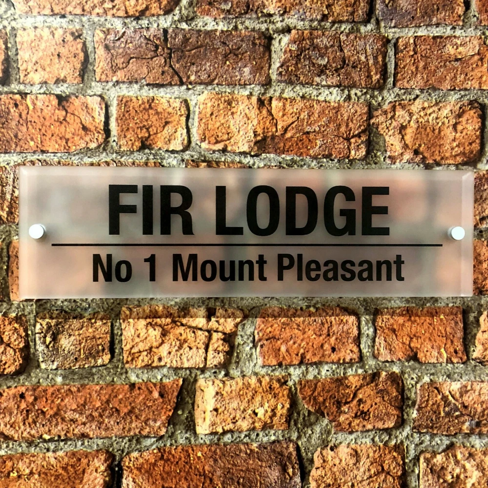 

Индивидуальный акриловый матовый эффект, персонализированный современный знак дома, табличка с именем и номером