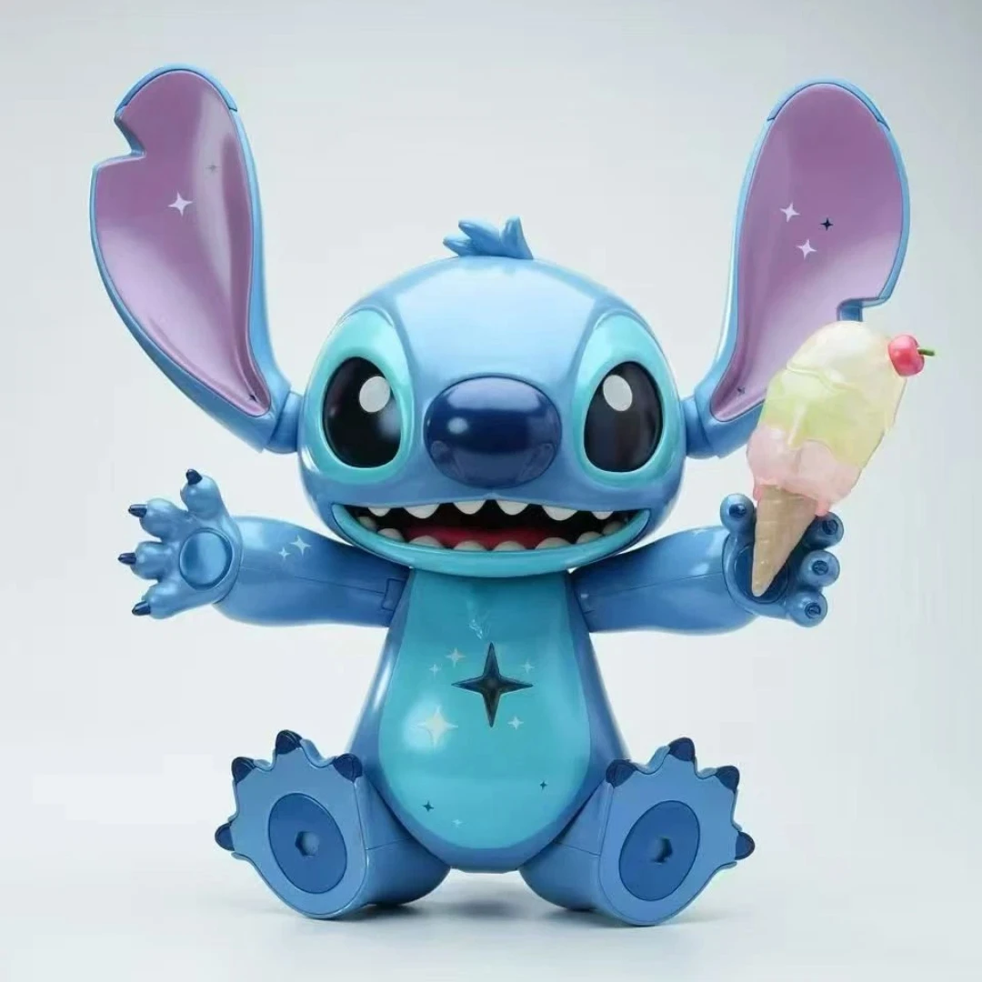 

Оригинальные светящиеся сборные куклы Disney Stitch Xinghe Sweetheart Collection Series с подвижными суставами, подарок на день рождения
