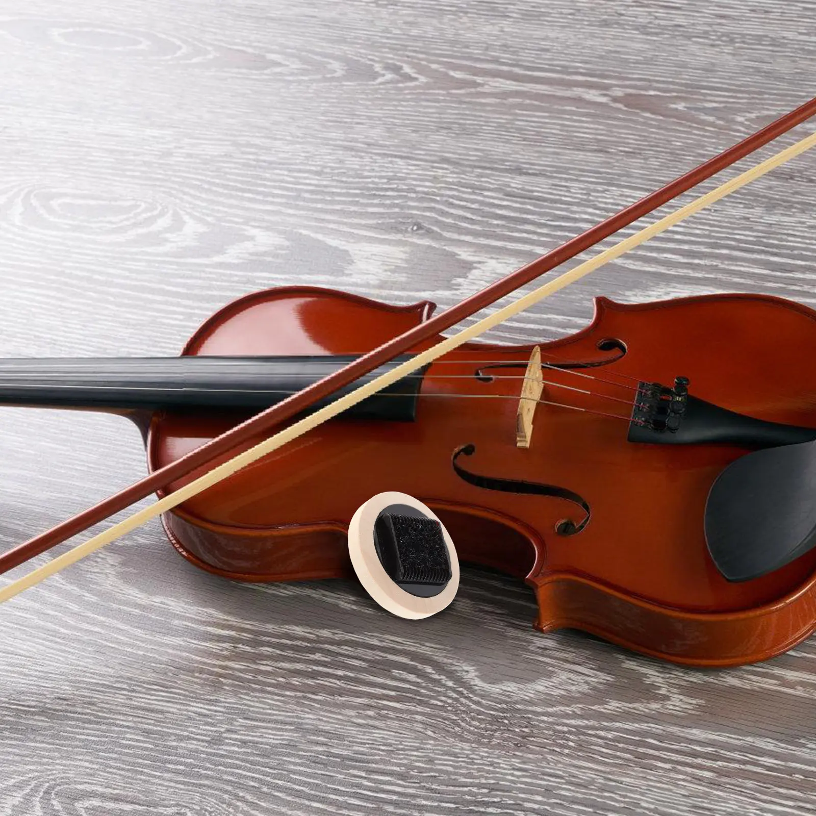 Violin Bow Hair Comb Ergonomic Design for Violin Viola Cello Bow Hair Detangling Rosin Removal Instrument