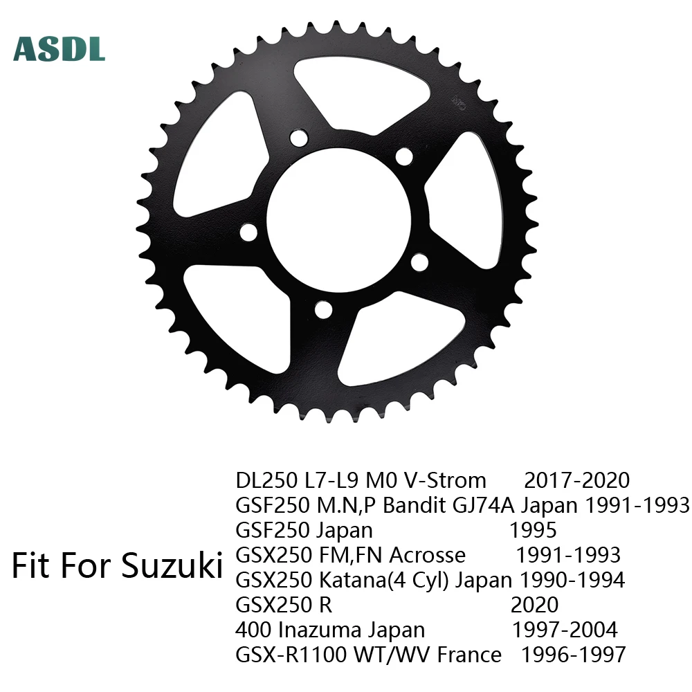 520 47T Motorcycle Rear Sprocket for Suzuki DL250 17-20 GSF250 Bandit GJ74A GSX250 Katana 400 Inazuma Japan GSX-R1100 1996-1997