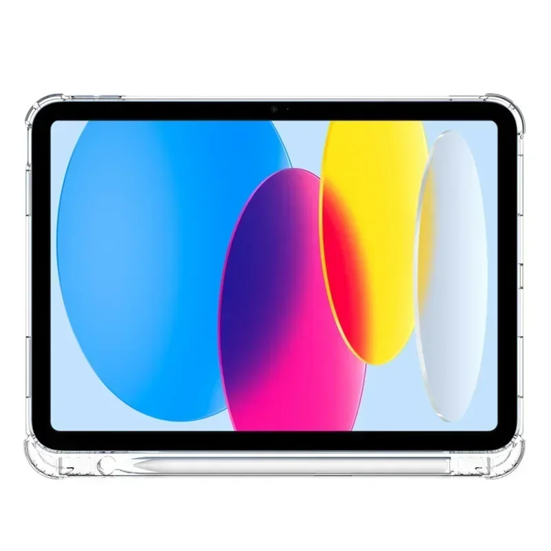 Clear Case for iPad Pro 13 11 2024 12.9 10 8 7 6 Air Mini 5 4 With Pencil Holder Cover Ipad Mini 6 Air 5 4 3 2 1 Tpu Case