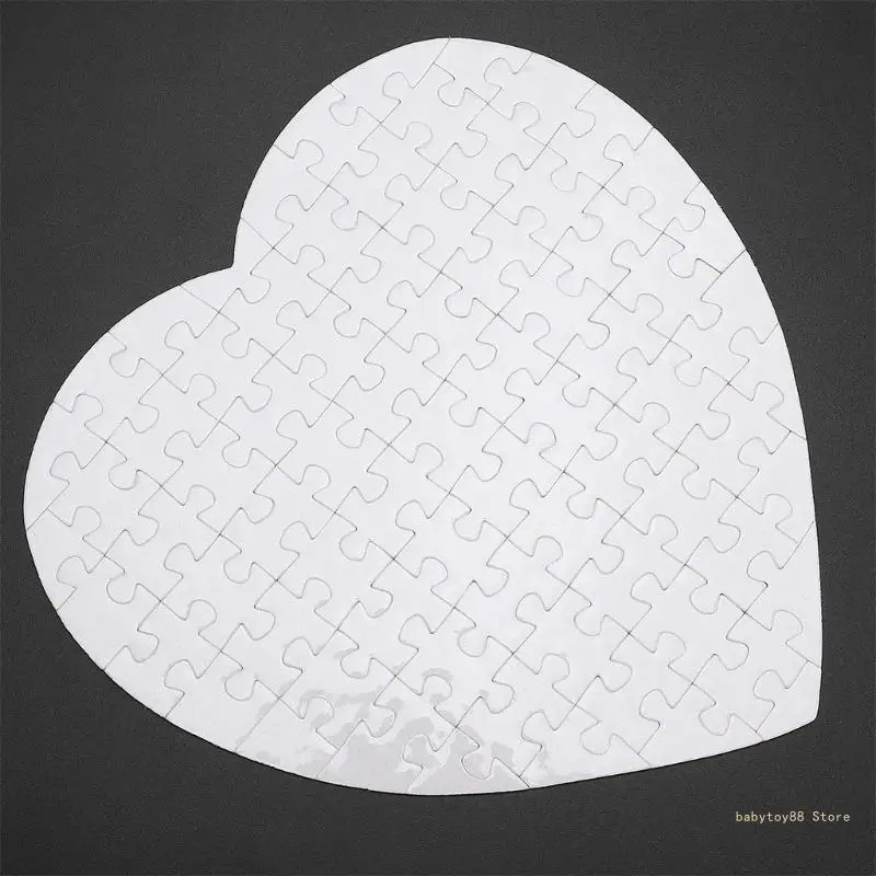 Y4UD Sublimation Blank Puzzles White Puzzle Heat Transfer Blank Puzzle