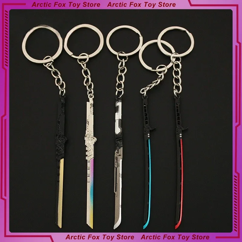 9 センチメートル Ghostrunner 2077 ゲームフィギュアキーホルダー周辺熱戦士ブレードモデル剣バタフライナイフ刀ギフトおもちゃ