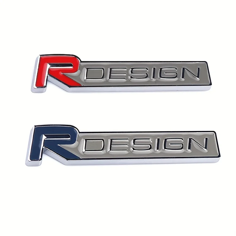 3D R DESIGN Letter Emblems Badges Car Sticker Decal for All Models Mazda 3bl Toyota Corolla 2009 Toyota Avalon 2020 Decoration