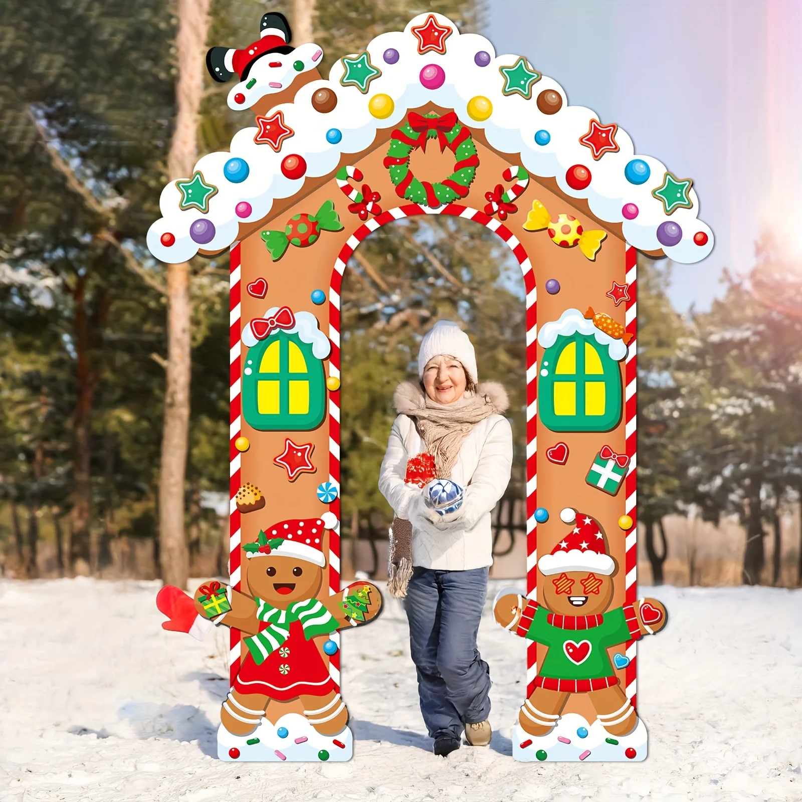 1 مجموعة عيد الميلاد صور خلفية القماش عيد ميلاد سعيد زينة عيد الميلاد للمنزل عيد الميلاد زخرفة صورة خلفية نافيداد ناتال السنة الجديدة 2026 #2