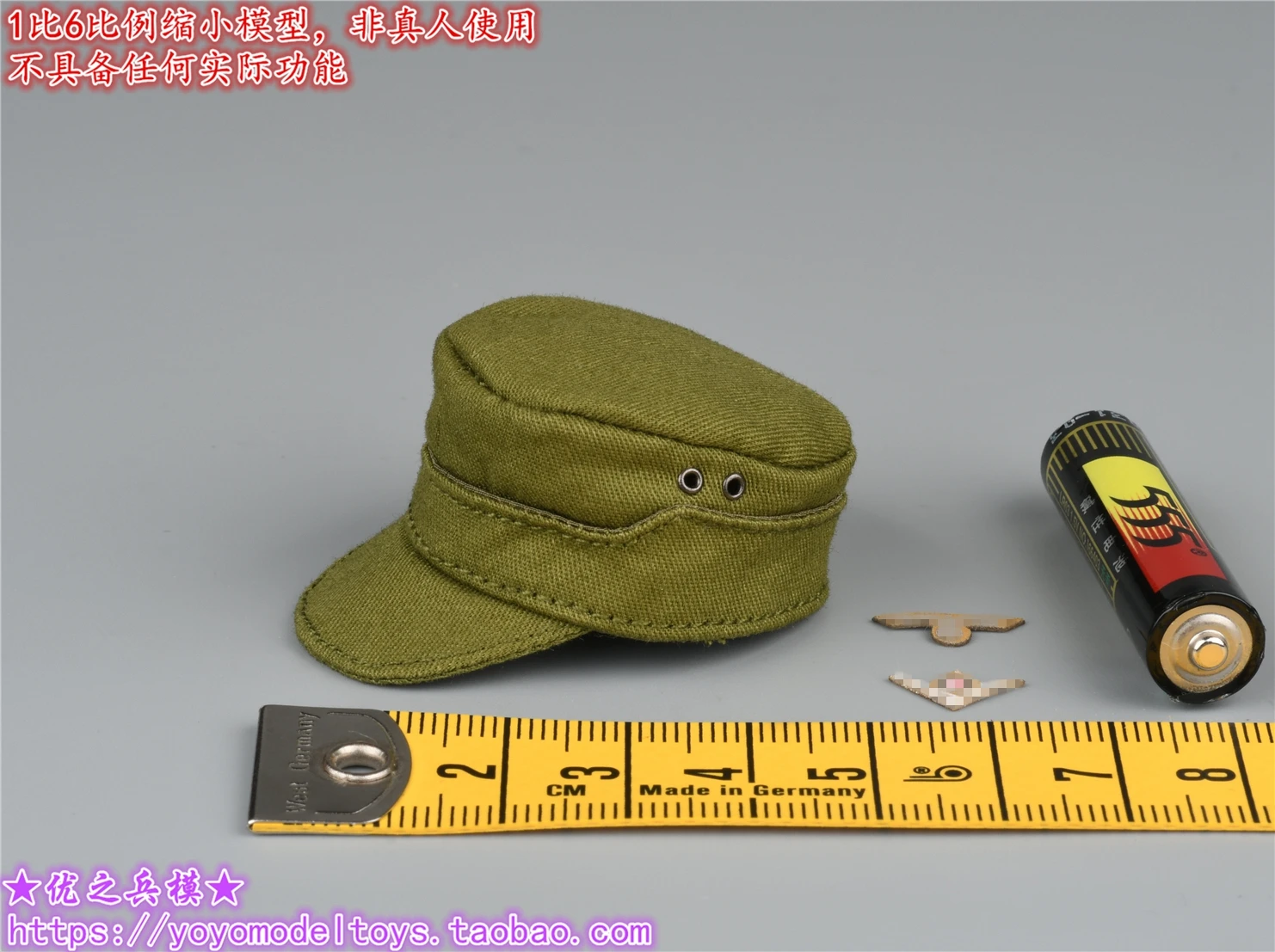 DID 1/6 Scale Soldier D80158 Hat Model for 12 '' World War II MG34 Gunman