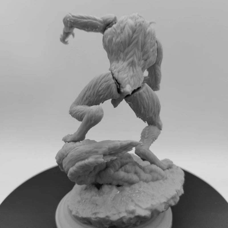 Resin Model Figure, 1/24 Scale Howling Mutant Muscle Wolf, GK, Unassembled and Unpainted Kit, 3D DIY Toy