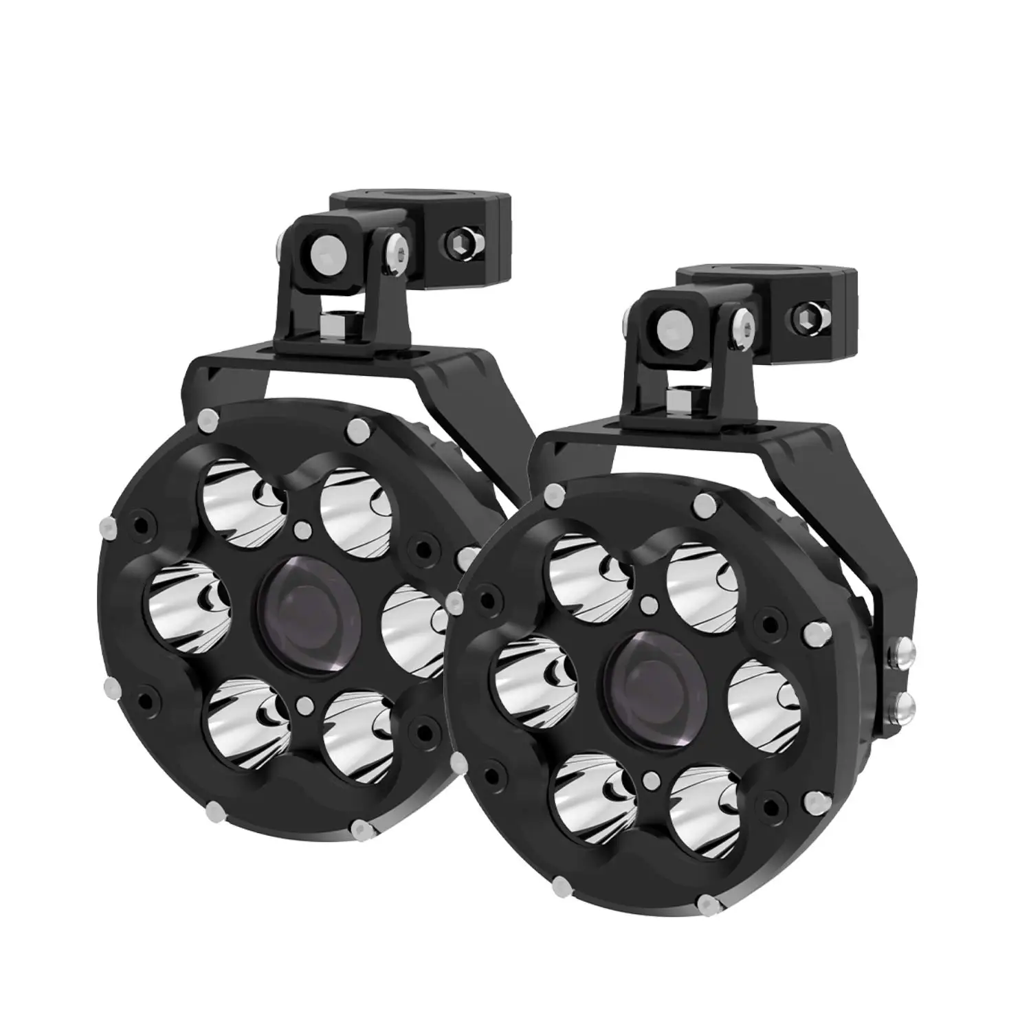 

YBYZ 5" Motorcycle Head Auxiliary Light 95W LED Fog Light Bar Spot Flood Combo Driving Light with DRL for ADV ATV UTV Yamaha