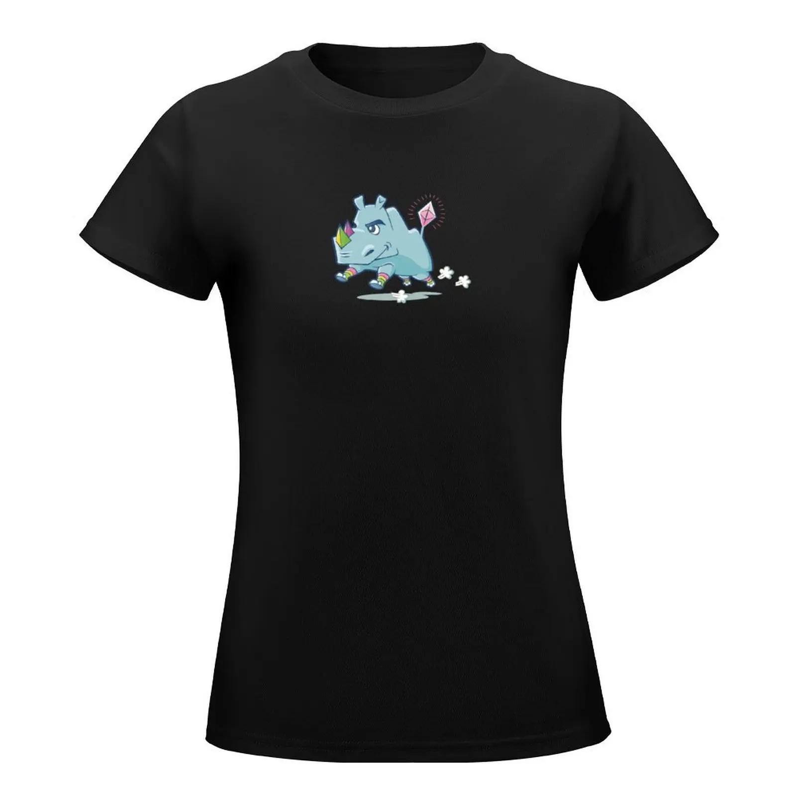 Leslie the eth2 rhino mascot, Ethereum 2.0 Cryptocurrency T-Shirt summer top customs oversized workout shirts for Women