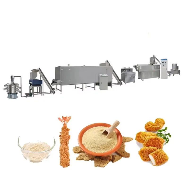 Bread Crumb Grinder Production Line Twin Screw Extruder Processing Equipment Custom