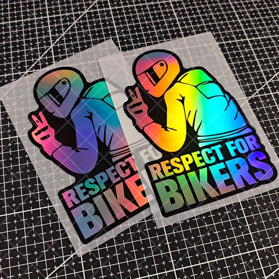 

1 шт. голографическая радужная наклейка для байкеров-водонепроницаемая виниловая наклейка для декора мотоцикла/автомобиля