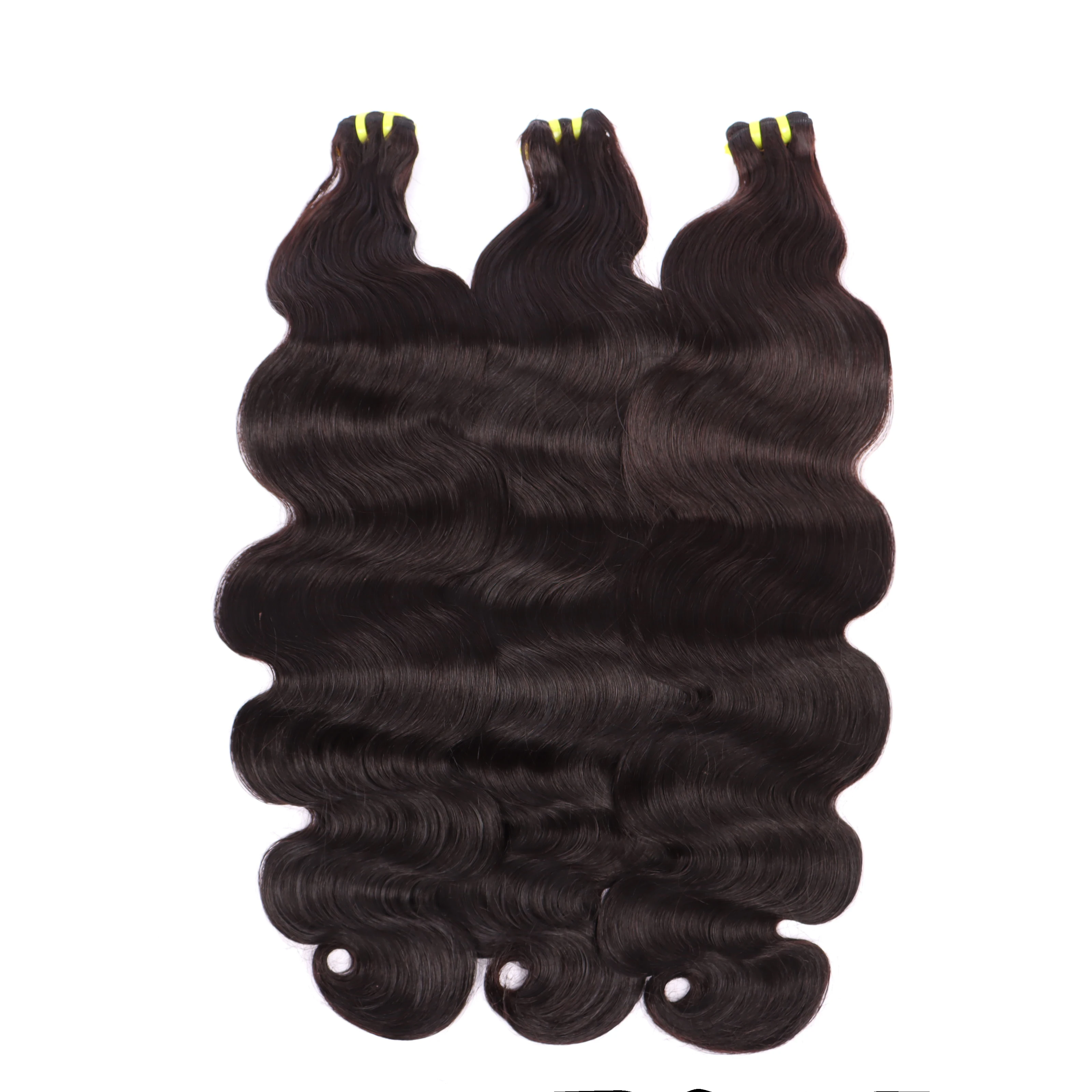 SWANEE Body Wave Bundles 100% Human Hair Bundles Brazilian Weave Extensions Unprocessed Virgin Hair Natural Black Wavy Bundles