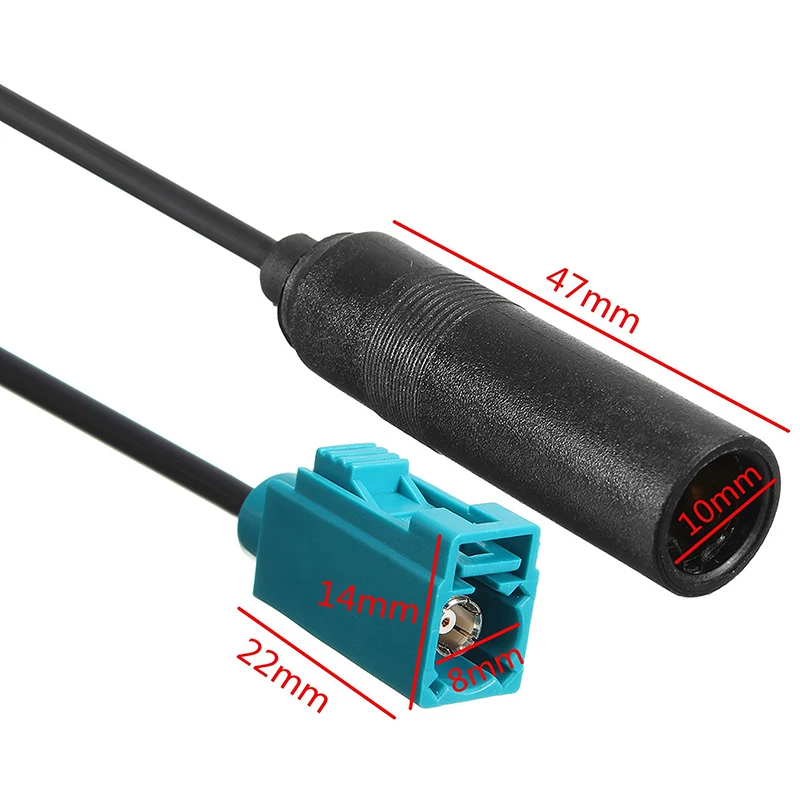 Auto Audio Fm Radio Antenne Adapter Kabel Fakra Vrouw Naar Din Vrouwelijke Antenne Adapter