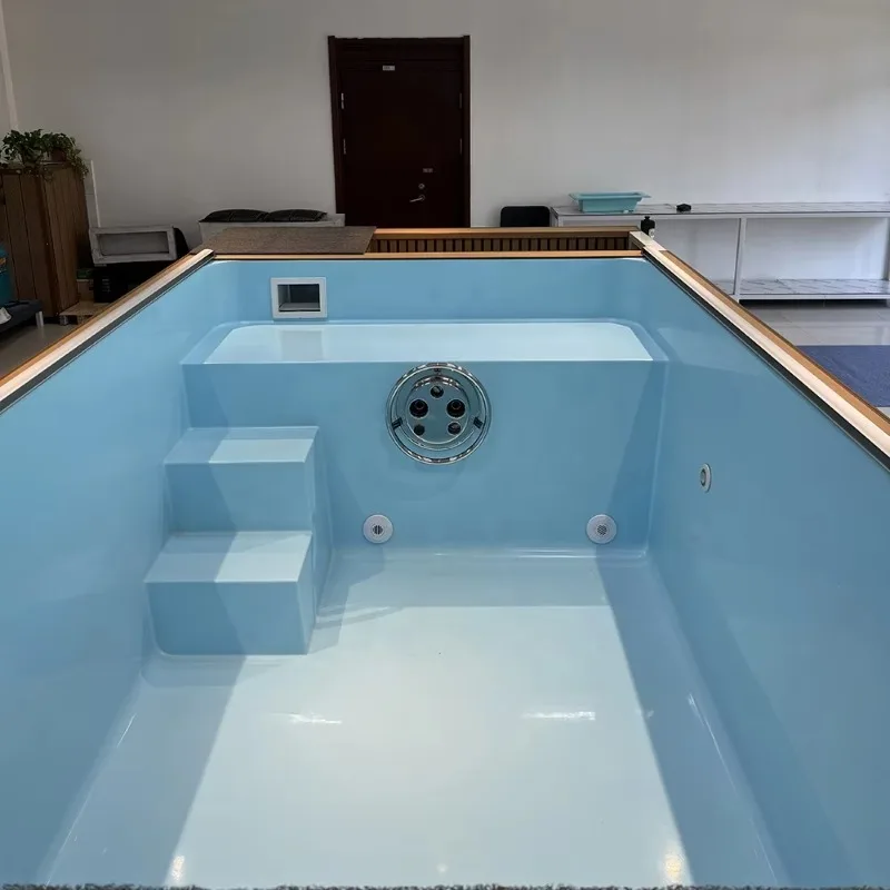 Ready Summer Garden Large Adult Kids Acrylic Spa Pool Above Ground Rectangle Prefab Container Fiberglass Swimming Pool 20ft