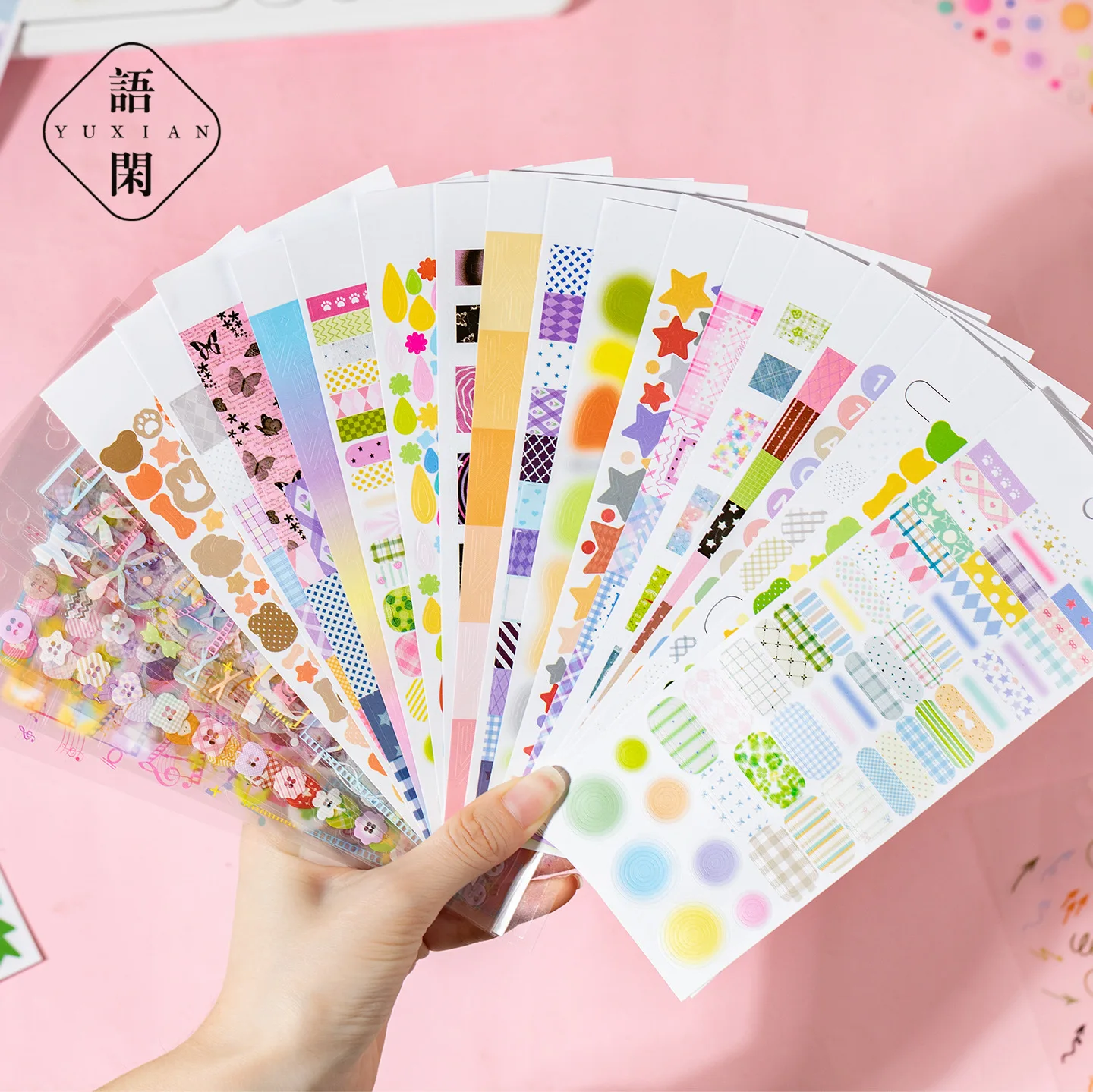 10sets/lot Kawaii Stationery Stickers Color palette Diary Planner Decorative Mobile Stickers Scrapbooking DIY Craft Stickers