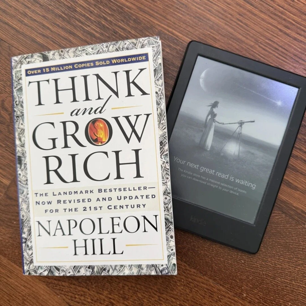 فكر ونمو الروايات الملهمة الكلاسيكية الغنية فكر ونمو غني بقلم نابليون هيل غلاف ورقي باللغة الإنجليزية