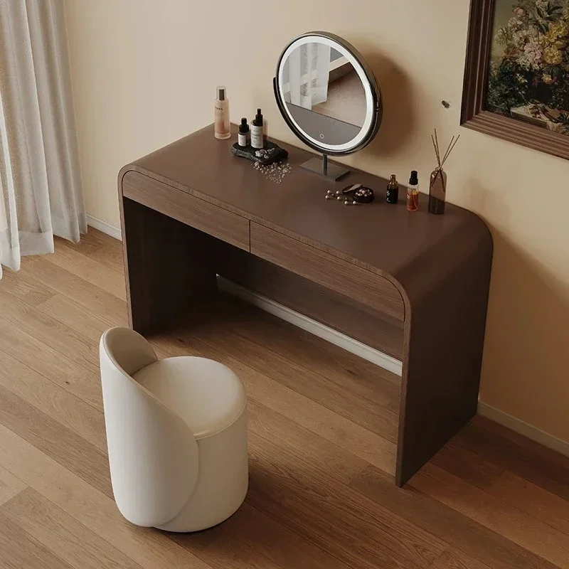 Y1  столик Italian minimalist dressing table, high-end integrated bedroom, wabi retro makeup table, walnut  m