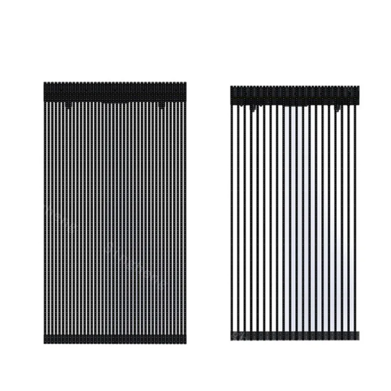 Indoor  P3.9  Transparent Mesh Display Screen Indoor Glass Window Curtain for Showcase