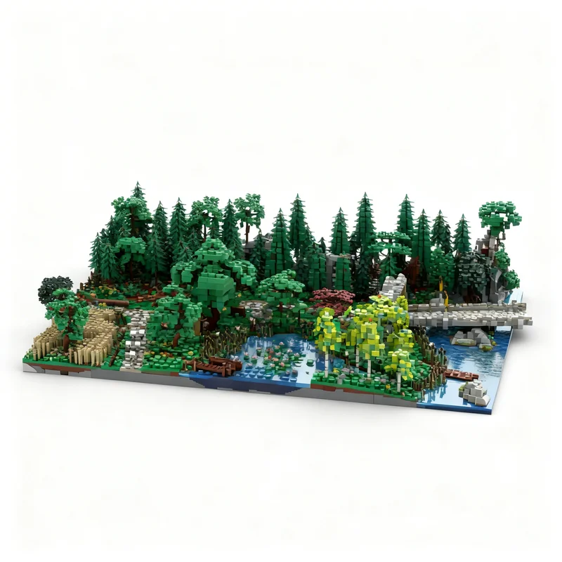 50971pcs MOC Landscape Expansion 1 Bundle - Castle Hohengeroldseck Model Building Blocks Construction Christmas Gift Toy DIY 3D