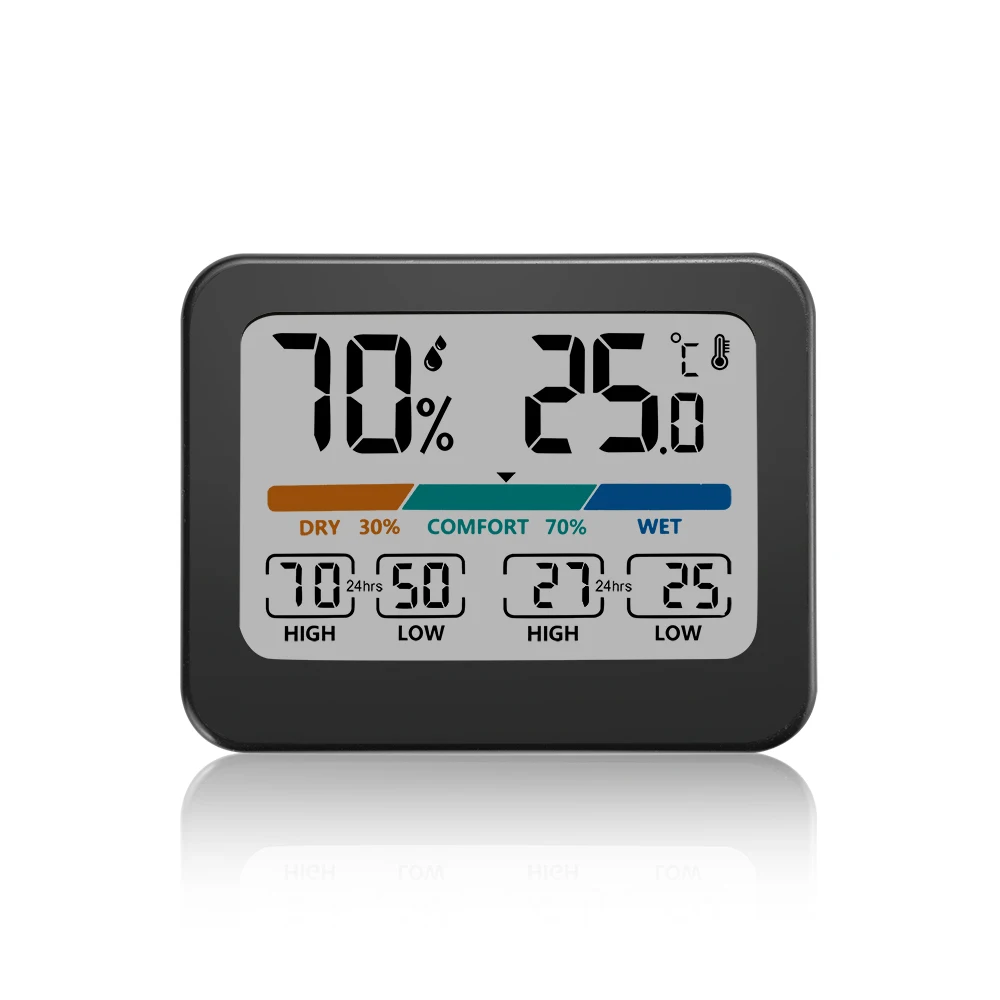 

New Digital Home Indoor Temperature Humidity Meter ℃/℉ Weather Station LCD Digital Thermometer Hygrometer Sensor Gauge