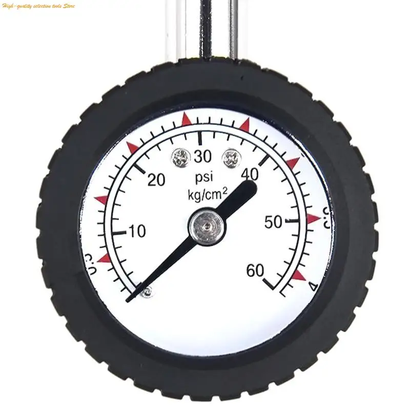 203F Portable Tire Pressure Gauge Easy to Read Air Pressure Gauge Tire Gauge with Quick Deflator Multipurpose