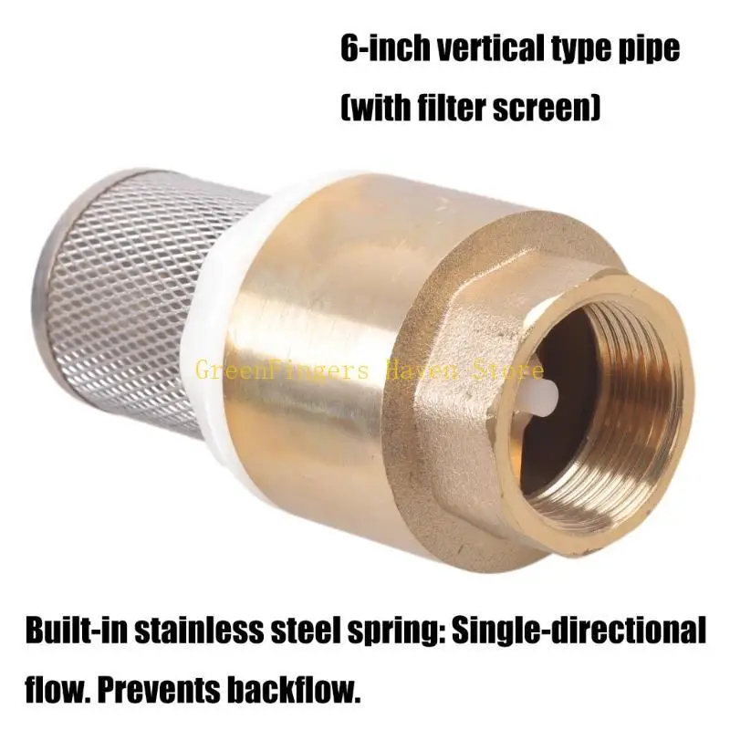 F68D 3/4inch Brass Foot Valves Female Brass Check Valves With Strainer Filter