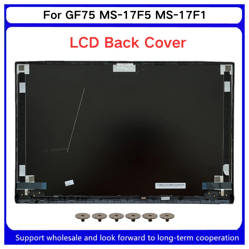 New For Kailxuling GF75 MS-17F5 MS-17F1 LCD Back Cover/Front Bezel/Palmrest Cover /Bottom Cover/Red Backlit Keyboard RGB backlit