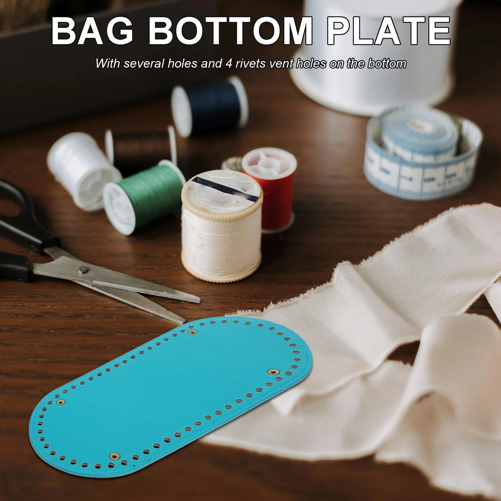 

Fashion Green PU Bag Bottom Base Durable DIY Sewing Purse Crochet Plate Handmade Knitting Accessories