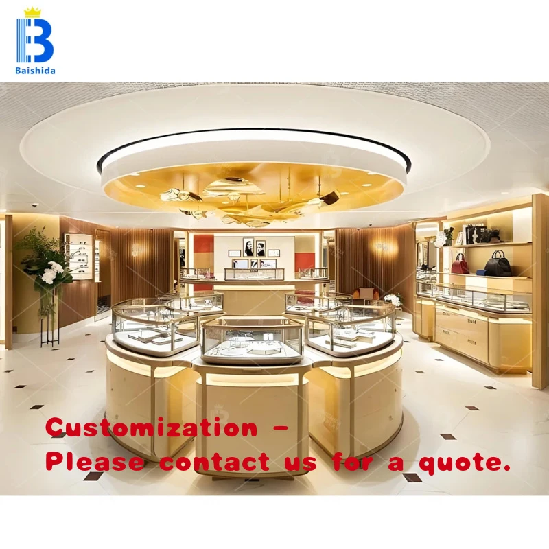 

Дизайн интерьера коммерческого ювелирного магазина: стеклянные витрины и демонстрационные шкафы для ювелирных изделий