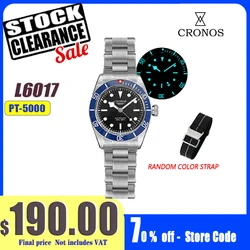 Cronos Luxury Men's Watches 41mm Diver BB58 Automatic Wristwatches Female End Links Sapphire 20 Bar Waterproof BGW-9 Lum L6017