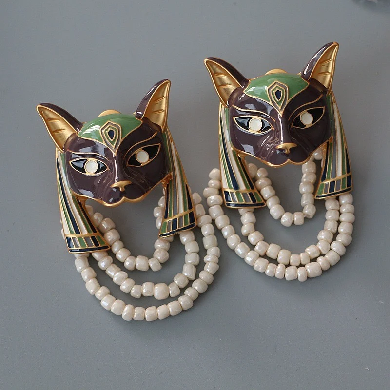 2024 New Fox Stud Earrings Vintage Style Men\'s And Women\'s Jewelry Party Gifts