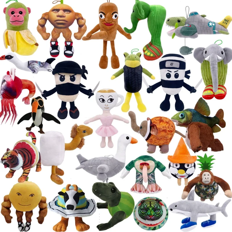 

Tung Tung Tung Sahur плюшевые игрушки Vaca Saturno Saturnita Cappuchino Assasino Boneka Ambalabu мягкие плюшевые куклы подарки