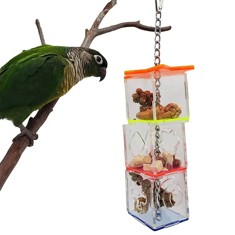 Bird foragger, acrylic parrot, puzzle training, bird toys, bird supplies, parametry toys