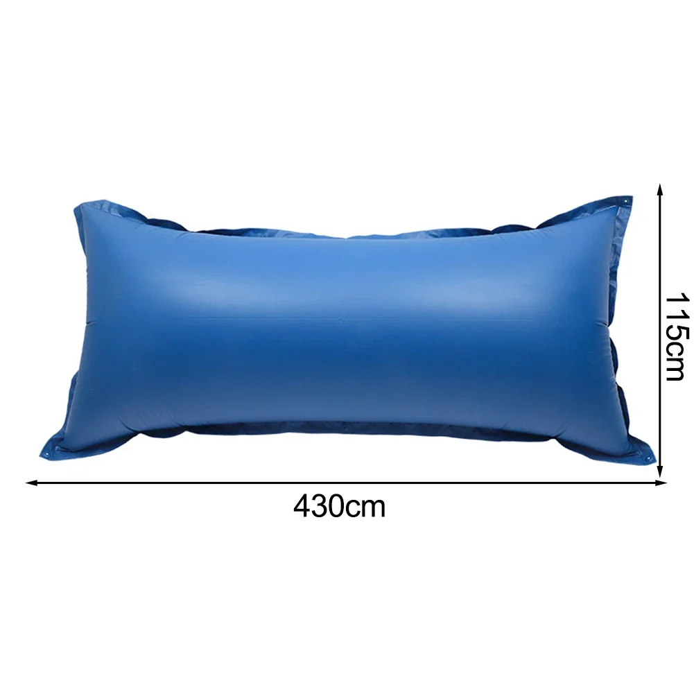 Large inflatable pool pillow 115 by 230 cm prevents tree leaves accumulation in swimming pools made from wear resistant PVC