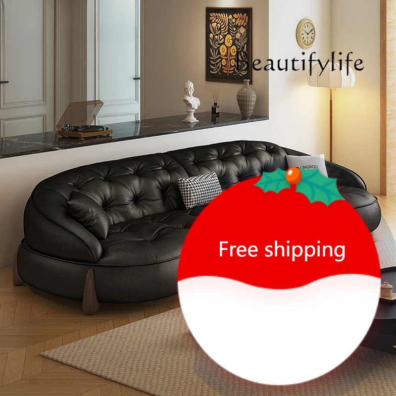 

Q King Size Faux Leather Minimalist Sofas Designer Nordic Living Room Sofas Lazy Lounges Modern Wohnzimmersofas Bedroom Furnitur