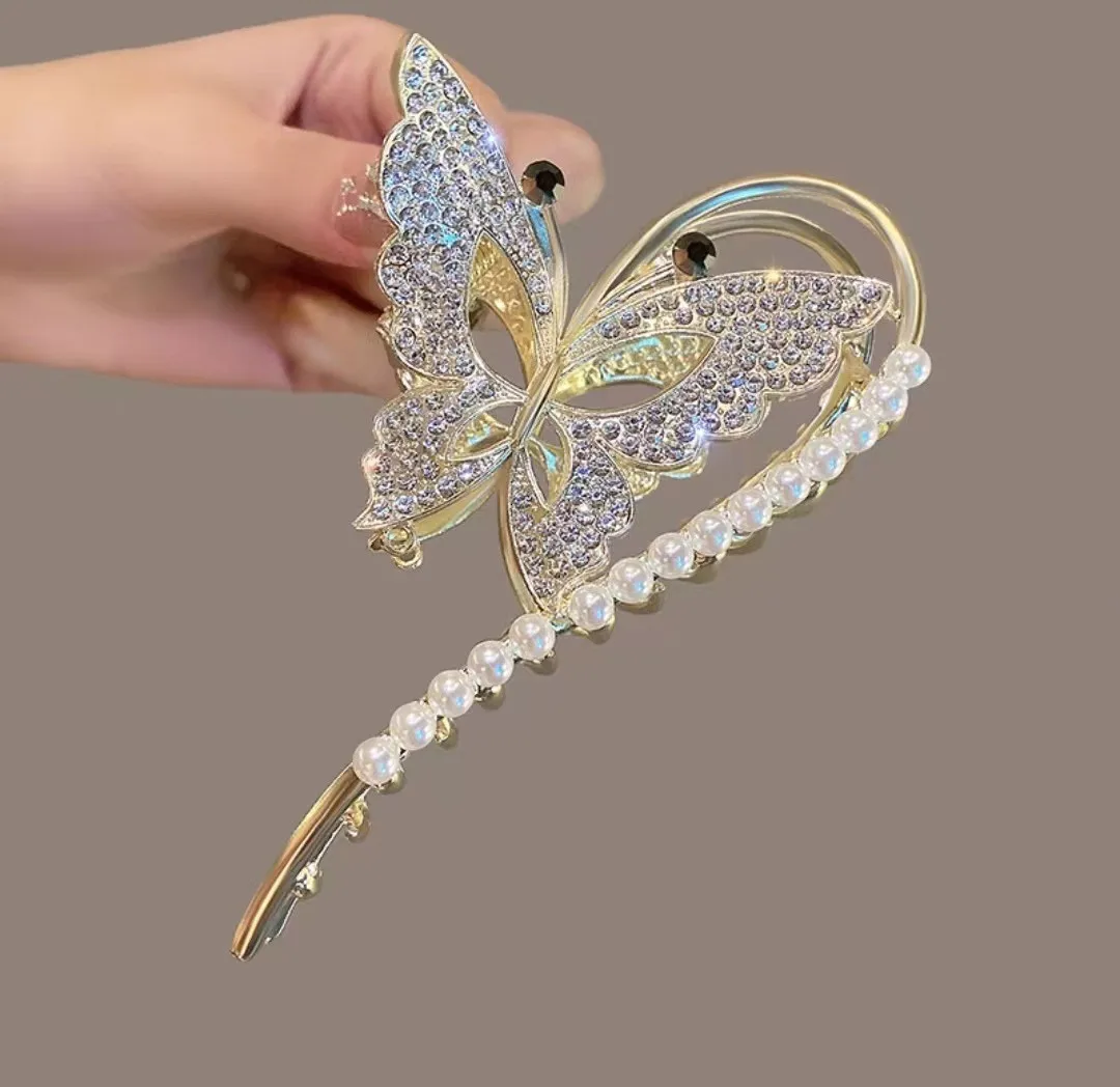 Blumen-Haarklammer für Frauen Hochsteckfrisur Dutt Pferdeschwanz-Halter Große Haarklammer für DIY-Haarstyling-Zubehör – Detail 17