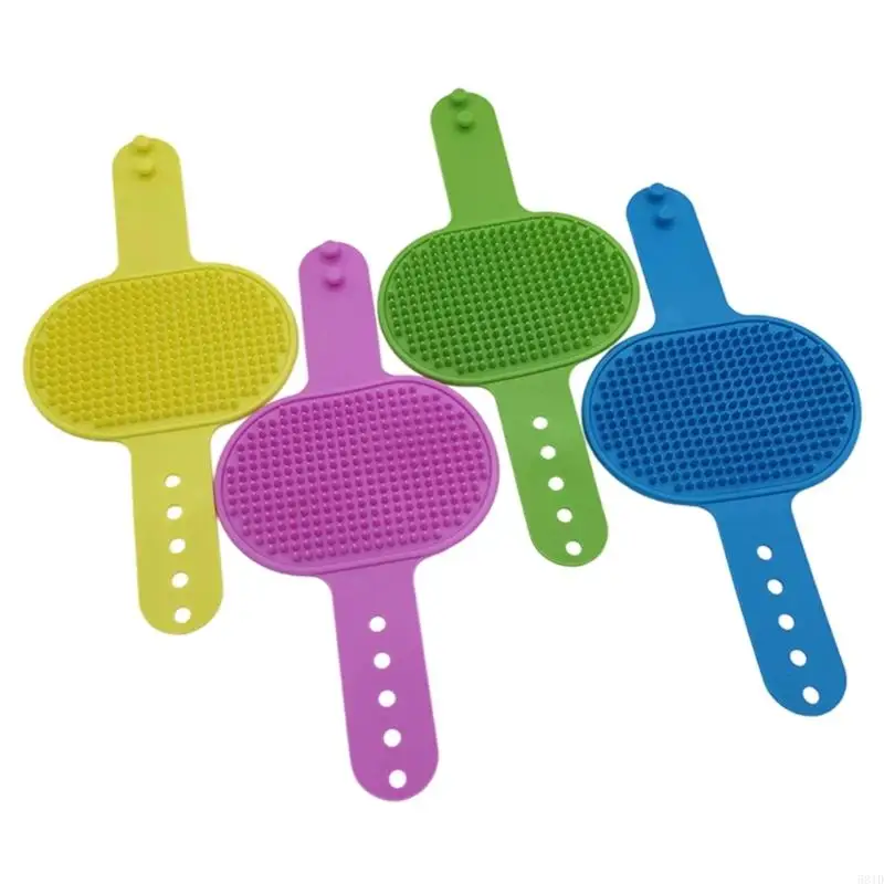 

581D Set of 10 Adjustable Silicone Cats Grooming Brushes for Pet Care Comb Grooming