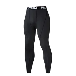 Men's Tight Long Pants Jogging Fitness Jujitsu Workout Sweatpants Yoga Trousers Compression Thermal Leggings Gym Training MMA