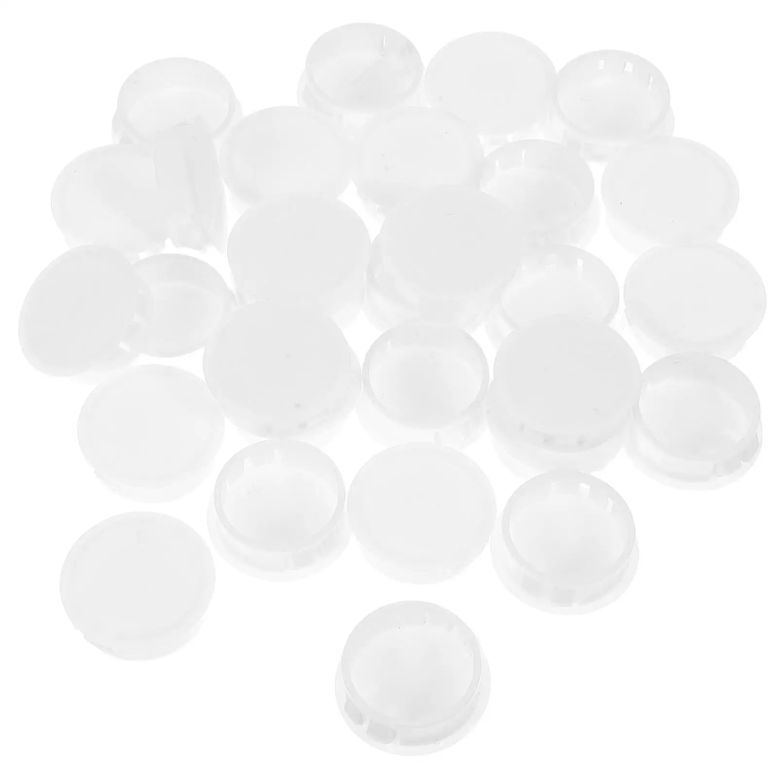 30 Pcs Furniture Hole Covers Plastic Cap Sealing Plugs Drill Hinge Round Hole Plugs Insert Cover Caps For Drill Holes Bed Rail