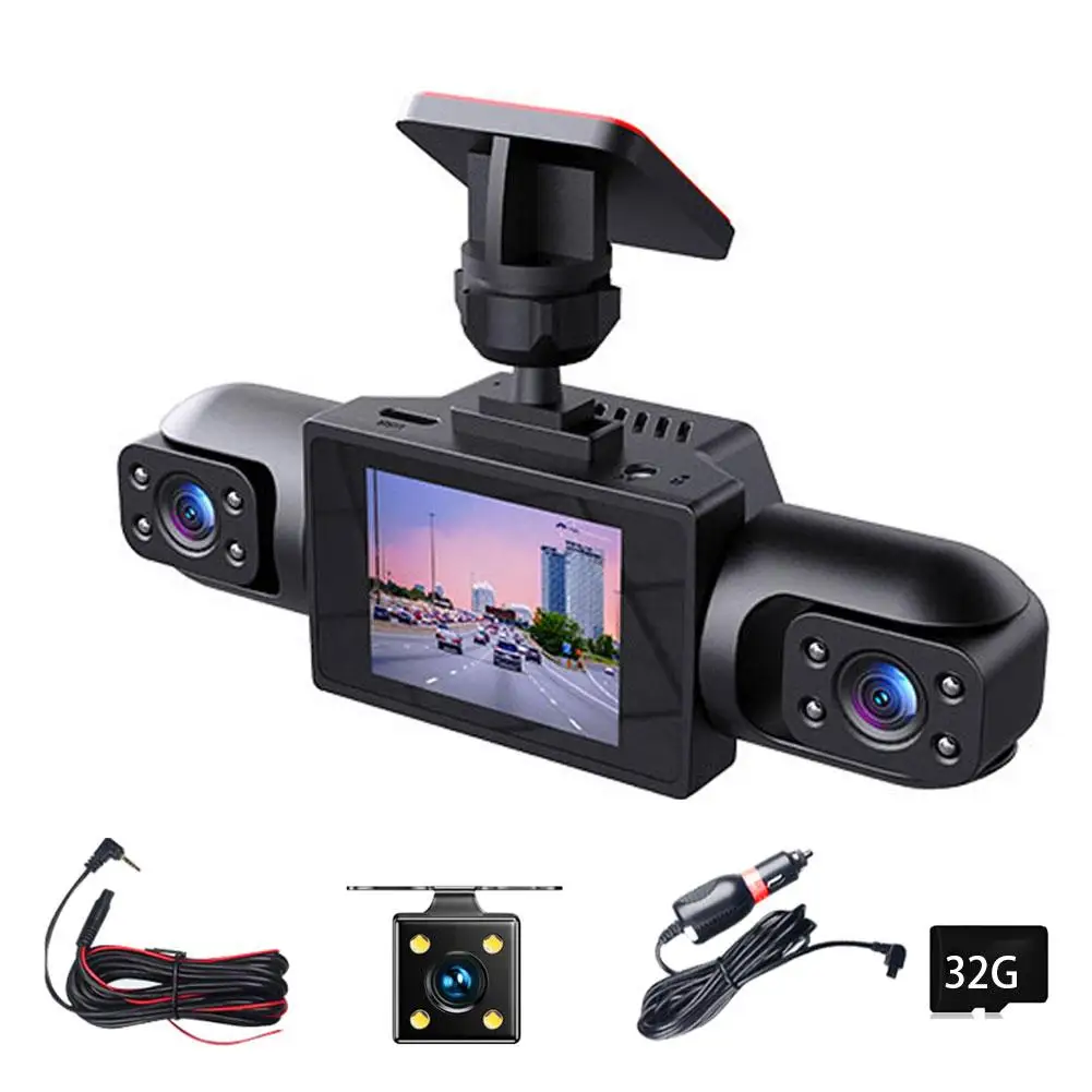 4-camera Dash Cam 1080P Front And Rear Inside, Left Right Dash Camera For Cars,4 Channel Dash Cam Car Accessories
